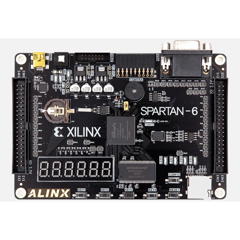 AX309 FPGA Dev Board & Kit with AMD Spartan 6 XC6SLX9