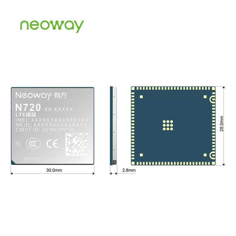 Neoway Industrial-Grade Wireless 4G Module PN.:N720 EA/C4