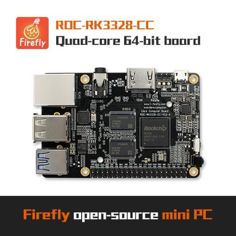 Industrypc Firefly ROC-RK3328-CC Andriod Linux Ubuntu Open Source