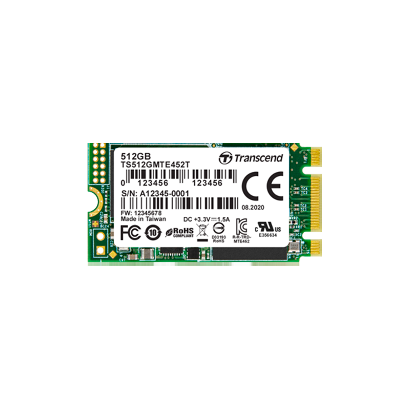 Industrypc Transcend Industrial Grade Wide Temperature Range SSD Part No.: MTE452T-I