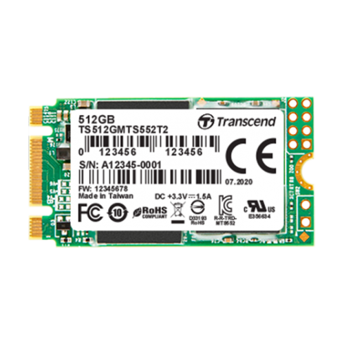 Industrypc Transcend Industrial Grade Wide Temperature Range SSD Part No.: MTS552T2-I