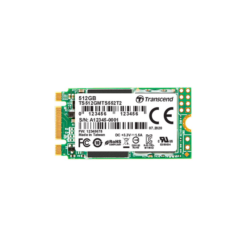 Industrypc Transcend Industrial Grade Wide Temperature Range SSD Part No.: MTS552T2-I